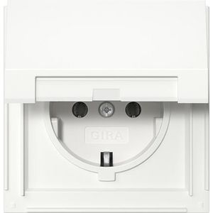 wandcontactdoos met randaarde KD Gira TX_44 zuiver wit