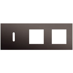 3-voudige afdekplaat horizontaal 71mm centerafstand voor een enkel