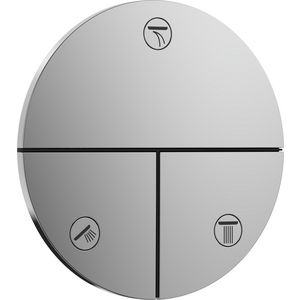 ShowerSelect Comfort S stopkraan afbouwdeel tbv inbouw voor 3 functies chroom