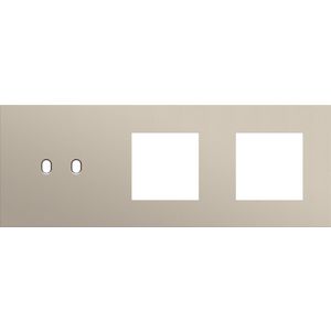 Afdekplaat 3-voud horiz. 71mm centerafst. 166-57707