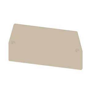 Afsluit- eindplaatterminals d.beige h:68.5mm Wi VVE=20