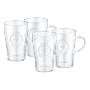 Set a 4st. red glazen 250ml