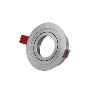 Inbouwarmatuur 50mm rond ø92mm verstelbaar alu