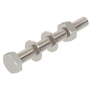 Zeskantbout moer en sluitring M10x90 rvs A4 1.4401 VVE=20