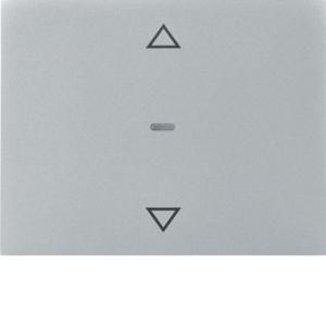 Drukknopmodule afdekking 1-v pijlsymbool berker K.5 aluminium