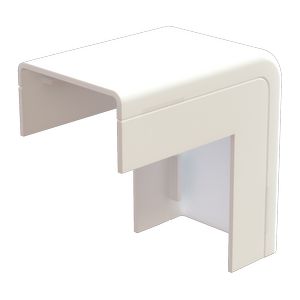 Doos a 2st. Systeem25 buitenbocht met bodemstuk 25x13mm wit