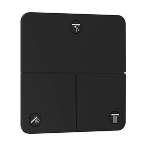ShowerSelect Comfort Q Kraan afbouwdeel tbv inbouw voor 3 functies mat zwart