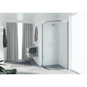 Douchecabine Zeph 2.0 R 100 Verst. 98,5-101,5cm Helder Glas chroom