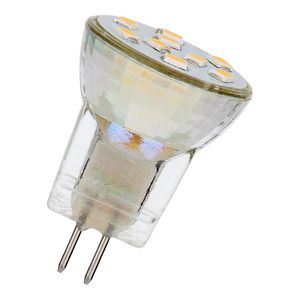 LED-lamp spot MR8 Glass GU4 12V 1W 90lm 15W 827 30D