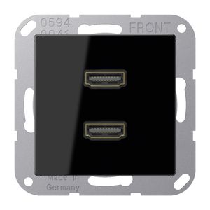 Afdekking A500 zwart voor 2xHDMI