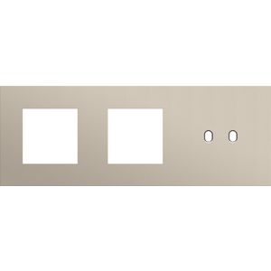 Afdekplaat 3-voud horiz. 71mm centerafst. 166-57708