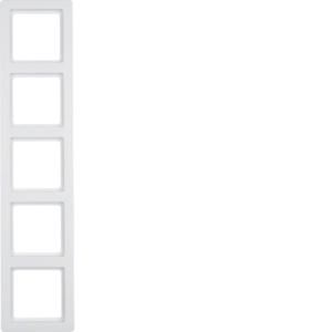 Afdekraam 5-v berker Q.1 polarwit soft-finish