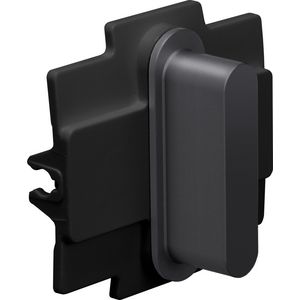 Rocker enkelvoudige schakelfuncties alu black