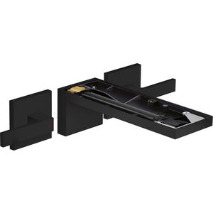 AXOR MyEdition 3-gats afbouwdeel wastafelmengkraan inbouw uitloop 221 mm hendelgrepen mat zwart excl. plaat excl. inbouwdeel