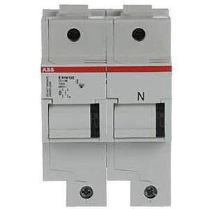Zekeringhouder voor 22 x 58mm zekeringen 1p+N max 100A