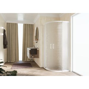 Douchecab. Zeph 2.0 R 100 Verst. 98,5-101,5 Cm Niva Wit Mat