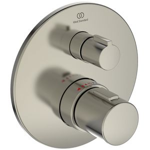 Afbouwdeel t100 inb.therm. met stopkraan silver storm (rvs look) A5813GN