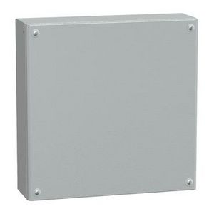 IndustriEle doos Volle deur 400x400x120mm IP66 IK10 Metaal -