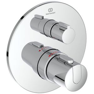 Afbouwdeel t100 inb.therm. met stopkraan chroom A5813AA