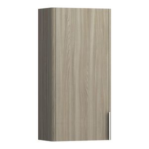 Halfh. kast 700x350 zijkant afgerond scharnierz. l licht iep