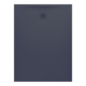 Douchevloer 1200x900mm rechthoekig antraciet Marbond composiet afvoer aan korte zijde