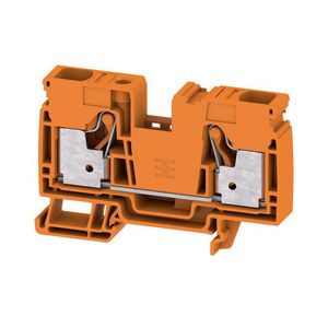 Doorvoerklem PUSH IN oranje 16mm² 76A 1000V Nu VVE=20