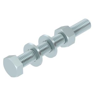 Zeskantbout moer en sluitring M12x100 staal VVE=20