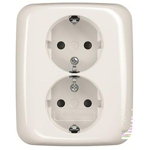 Wandcontactdoos ra dubbel kv inb R-alpin 2TKA00003902 (202 EUJRB-214)