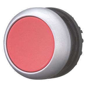 Drukknop vlak rood terugverend M22-D-R