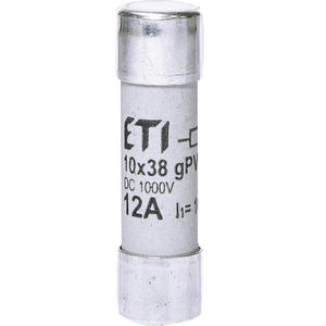 Cylindrische zekering CH 10x38 12A 1000V gPV DC VVE=10