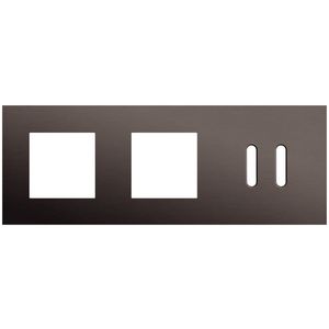 3-voudige afdekplaat horizontaal 71mm centerafstand voor twee 45x45mm