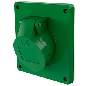 Inbouwwandcontactdoos 32A 3-polig  4H 50V 100-200Hz IP44