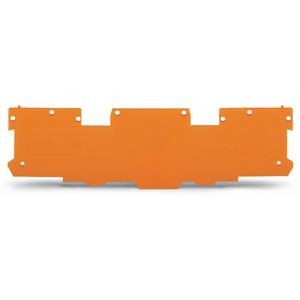 Afsluit-/tussenplaat 1,1mm dik oranje VVE=25