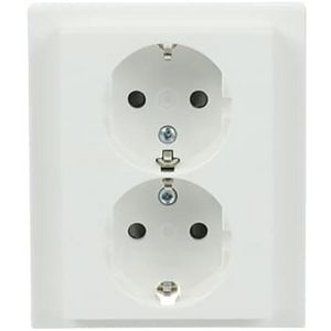 Wandcontactdoos randaarde dubbel kv inb f-studiowit