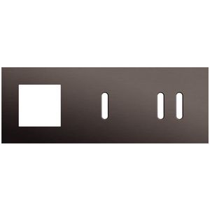 3-voudige afdekplaat horizontaal 71mm centerafstand voor een 45x45mm