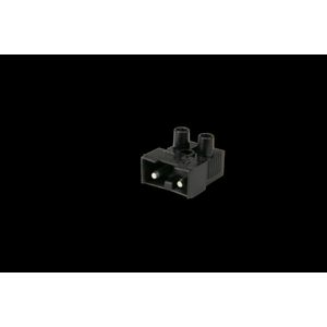 Steker inbouw 2-polig male zwart (AC163 ST/ 2 DS zw) VVE=250