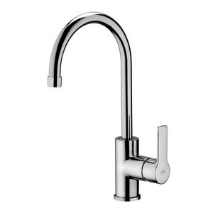 Keukenmengkraan RED 1-hendel hoge draaibare uitloop sprong 196mm chroom incl. aansluitslangen