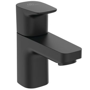 Toiletkrn 1-gats eenhendel koud water silk black Ceraplan