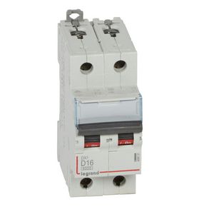 Installatieautomaat DX³ 6000A/10kA 2-polig D-karakteristiek 16A