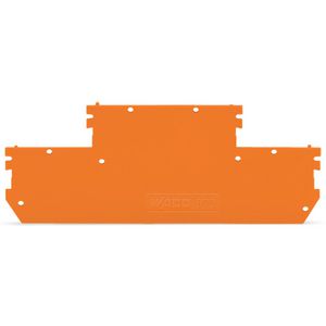 Afsluit-/tussenplaat 1mm dik oranje VVE=25