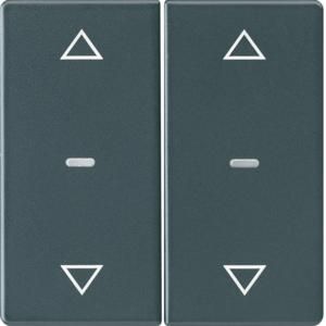 Drukknopmodule afdekking 2-v pijlsymbool berker Q.1/Q.3/Q.7