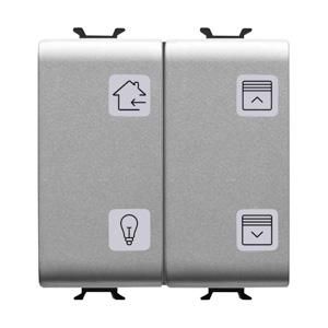 DRUKKNOPPANEEL MET UITWISSELBARE SYMBOLEN-KNX-4 KANALEN