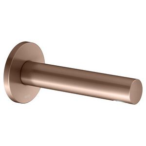 Baduitloop DN15 met rond rozet uitloop 180mm rood goud gebo