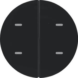 Drukknop opzetmodule 2-v R zwart
