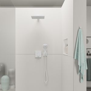 Raindance E hoofddouche 300 1jet EcoSmart wand mat wit