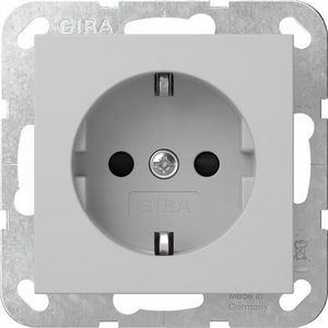 wandcontactdoos met randaarde Safety Plus System 55 grijs m