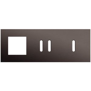 3-voudige afdekplaat horizontaal 71mm centerafstand voor een 45x45mm