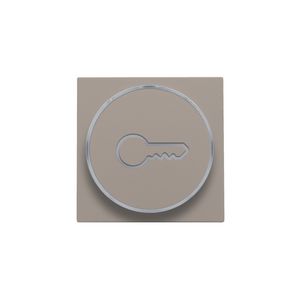 Afwerkingsset doorschijnende ring sleutelsymb. 6A bronze c.