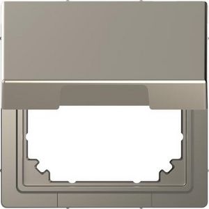 Adapter DIN 49075 inzetstukken Klapdeksel Nikkel metallic S