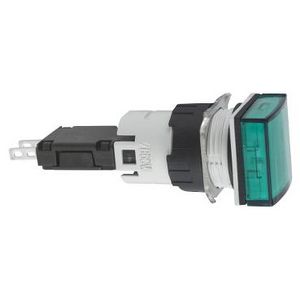 Signaallamp Vierkant IP65 LED 24V Connector Groen